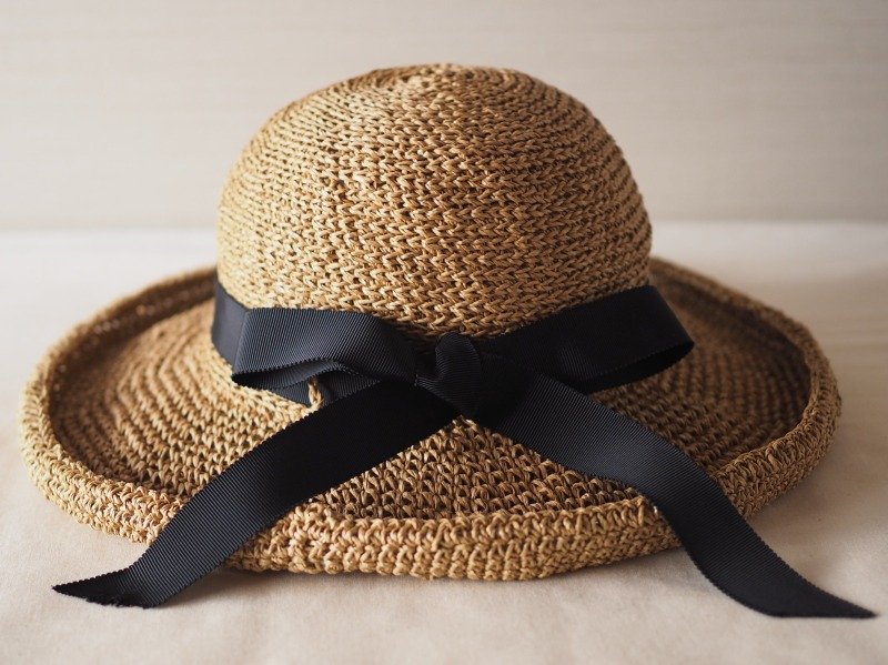 KIKONO帽子【Emma-エマ】 - 帽子 - 纸 咖啡色