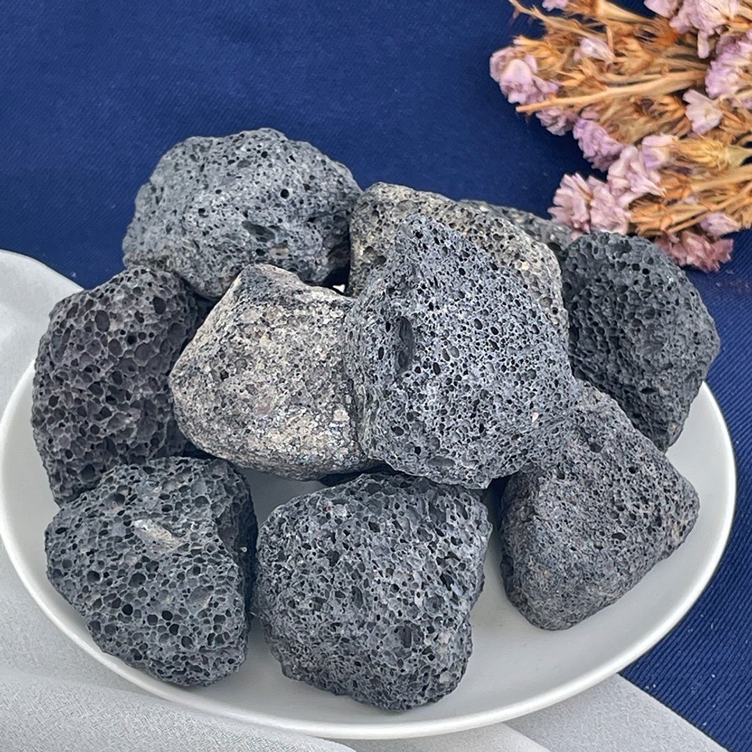 【MU工坊】火山石扩香石/水晶扩香灯/碎石/室内香薰/净化小夜灯 - 香薰/精油/线香 - 其他材质 