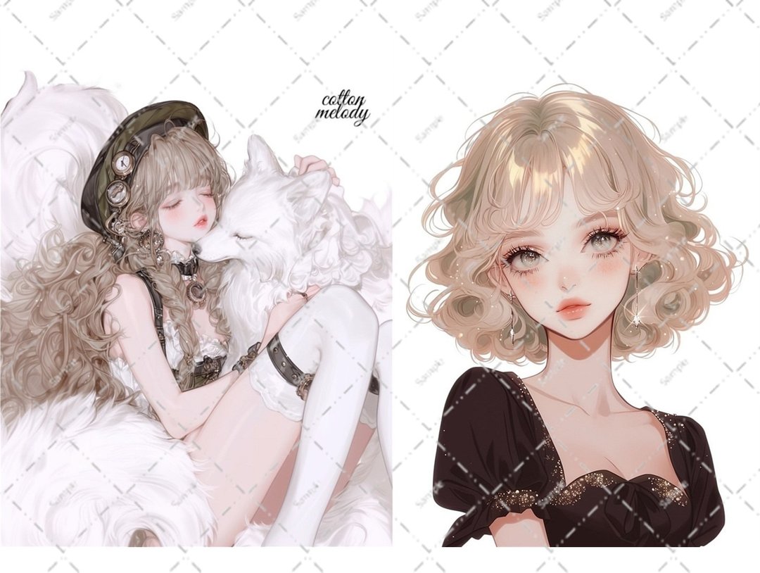 original sticker no.6331 人物贴纸 原创贴纸 人物贴纸 女孩贴纸 原创人物贴纸 - 贴纸 - 纸 
