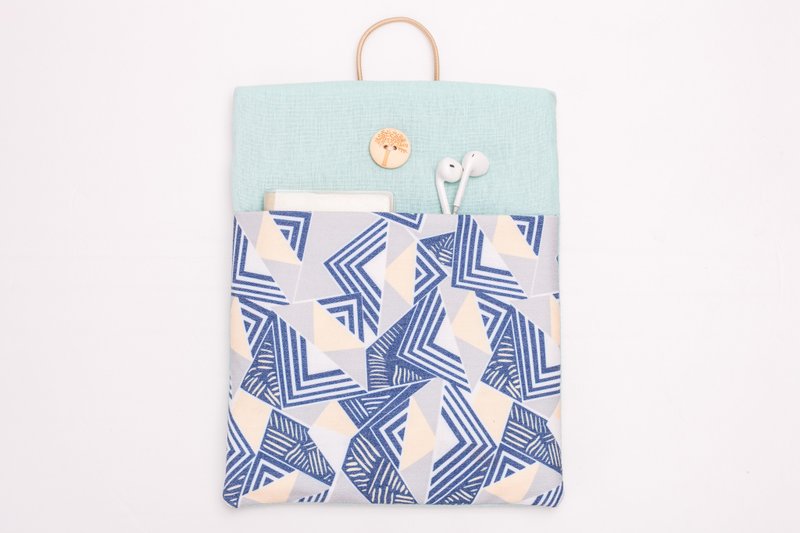 几何图形 Macbook iPad保护套 小清新手拿包 电脑包 - 手拿包 - 棉．麻 多色