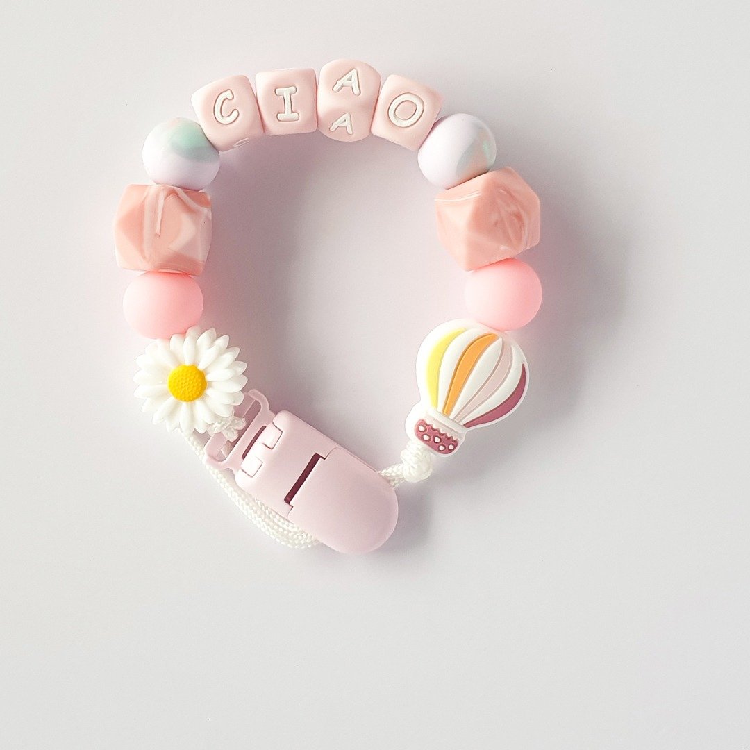 定制化 27厘米 CIAO 雏菊 热气球 奶嘴链 - 玩具/玩偶 - 其他材质 粉红色