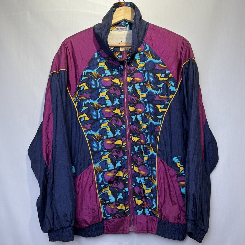 古着 90s多彩拼接外套 - 男装外套 - 棉．麻 多色