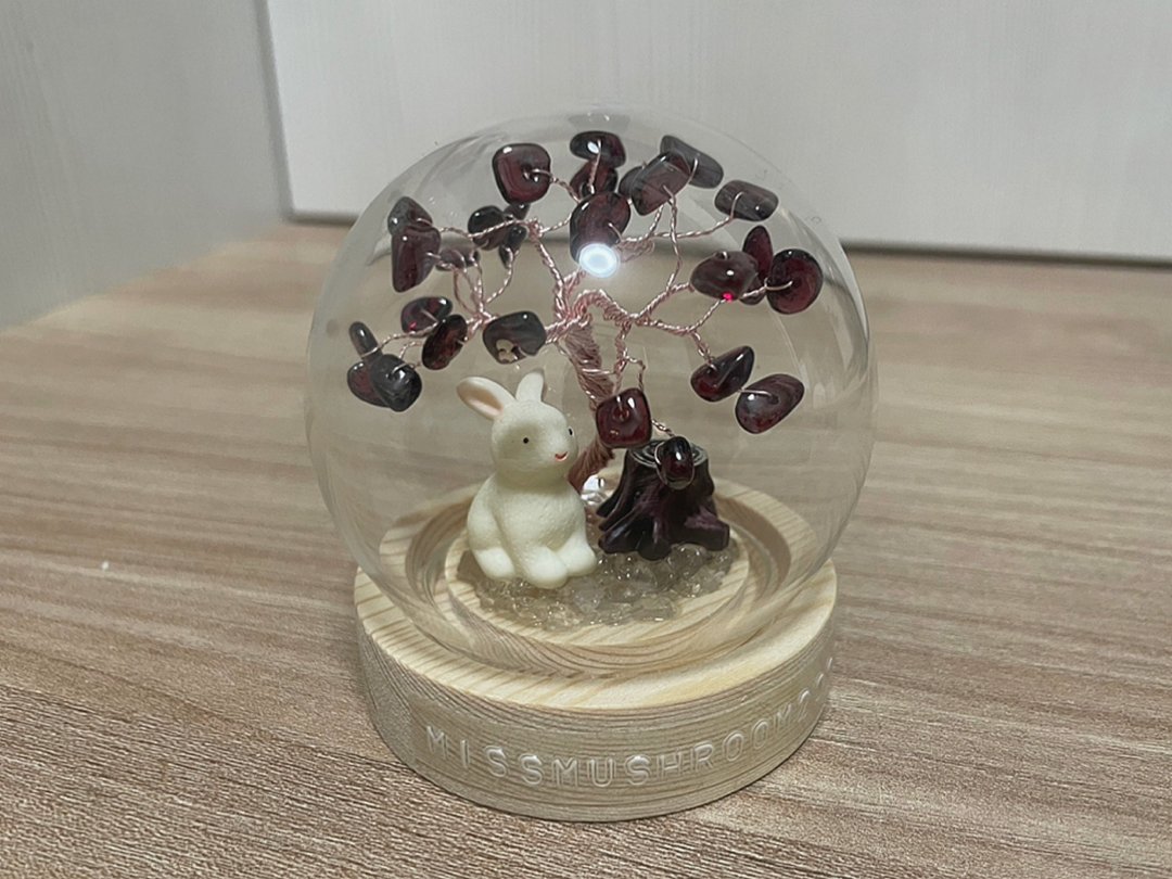 兔子款现货 | 水晶树系列微景观水晶球 | 可爱 | 居家摆饰 - 摆饰 - 水晶 红色