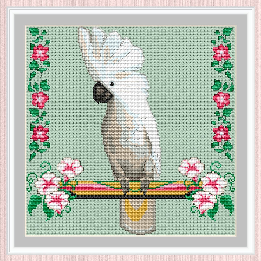 Cockatoo Cross Stitch Pattern | Electronic files for cross-stitching Cockatoo | - 手工艺教程/工具书 - 其他材质 