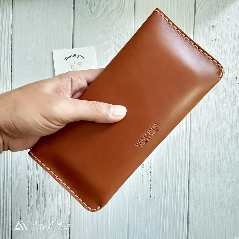 Smart Wallet MULTI-PURPOSE Vegetable Version - 皮夹/钱包 - 真皮 咖啡色