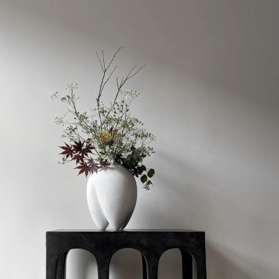Sumo Vase Slim - 陶 花器 - 花瓶/陶器 - 陶 白色