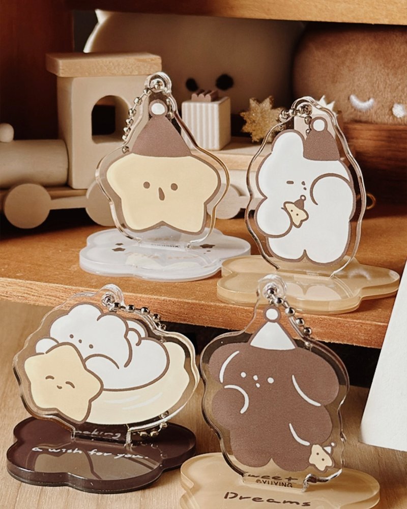 睡帽派对立牌吊饰盲抽 - 吊饰 - 压克力 白色