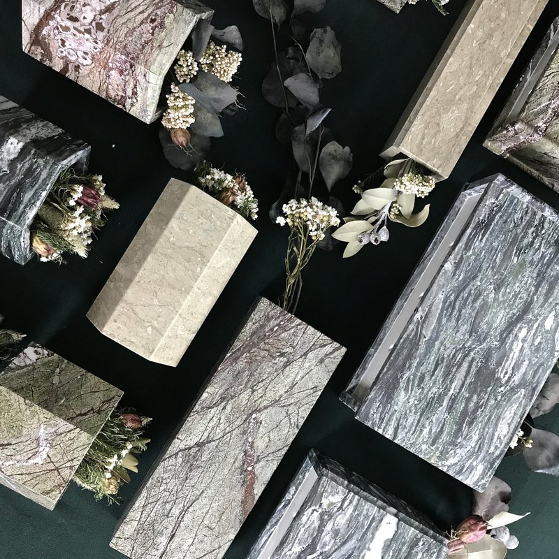 【花器B-树木系-森林果石】天然大理石盆器 精品礼物 - 植栽/盆栽 - 石头 绿色