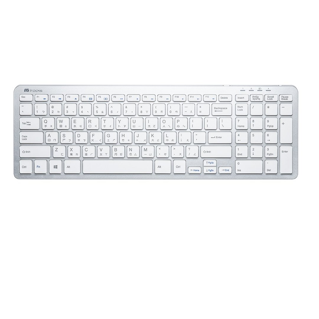 irocks K81R 2.4GHz 无线 剪刀脚 薄型键盘 白色 - 电脑配件 - 其他金属 