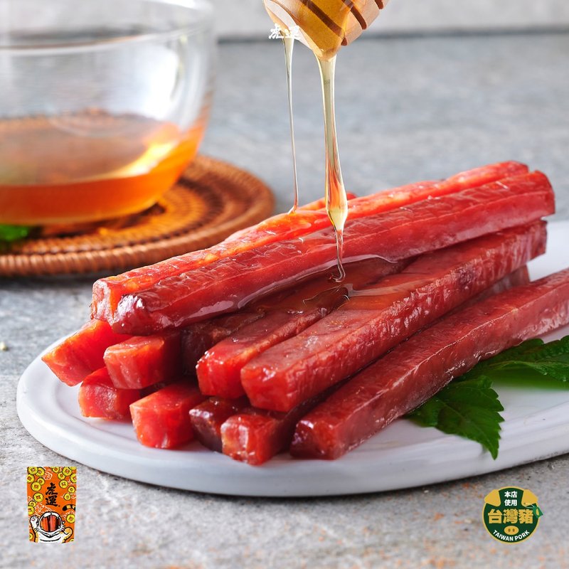 【虎运肉松 蜜汁棒棒肉干】猪肉 肉干 猪肉条 蜜汁 原味 台湾 - 肉干/肉松 - 新鲜食材 红色
