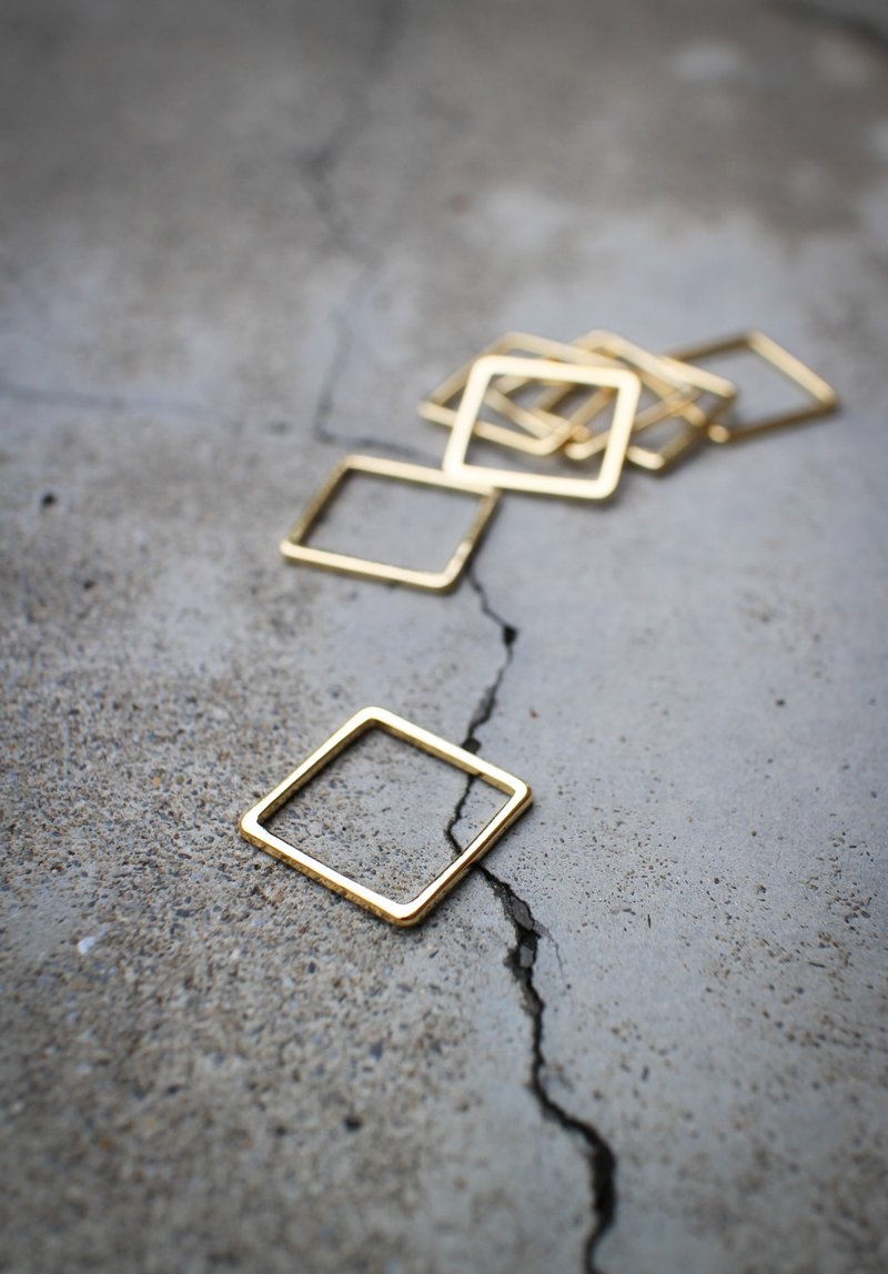 Fyntage 16K金极简几何线戒/尾戒/指节戒指 - Midi Ring / Knuckle Ring 简约独特, 情人节,母亲节, 生日礼物, 闺蜜 - 戒指 - 其他金属 金色