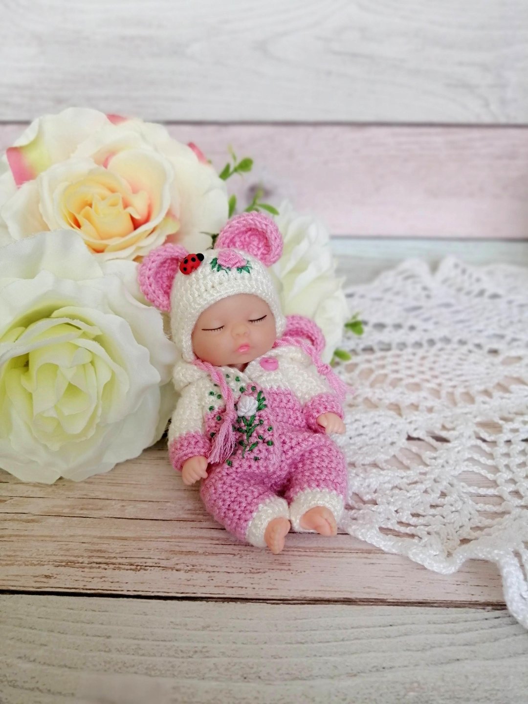 Miniature doll - miniature doll clothes - mini doll house - 玩具/玩偶 - 羊毛 多色