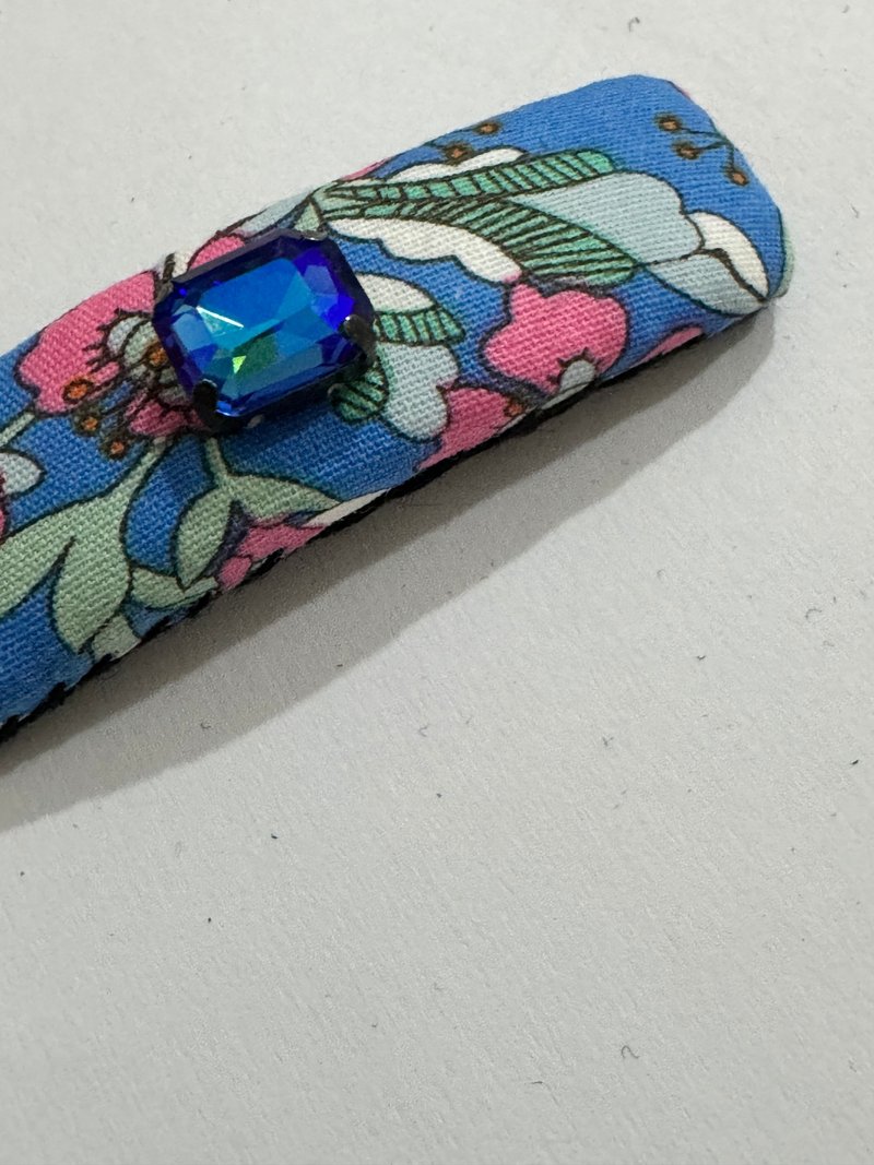 法式复古碎花幻彩蓝宝石 - 发饰 - 聚酯纤维 多色