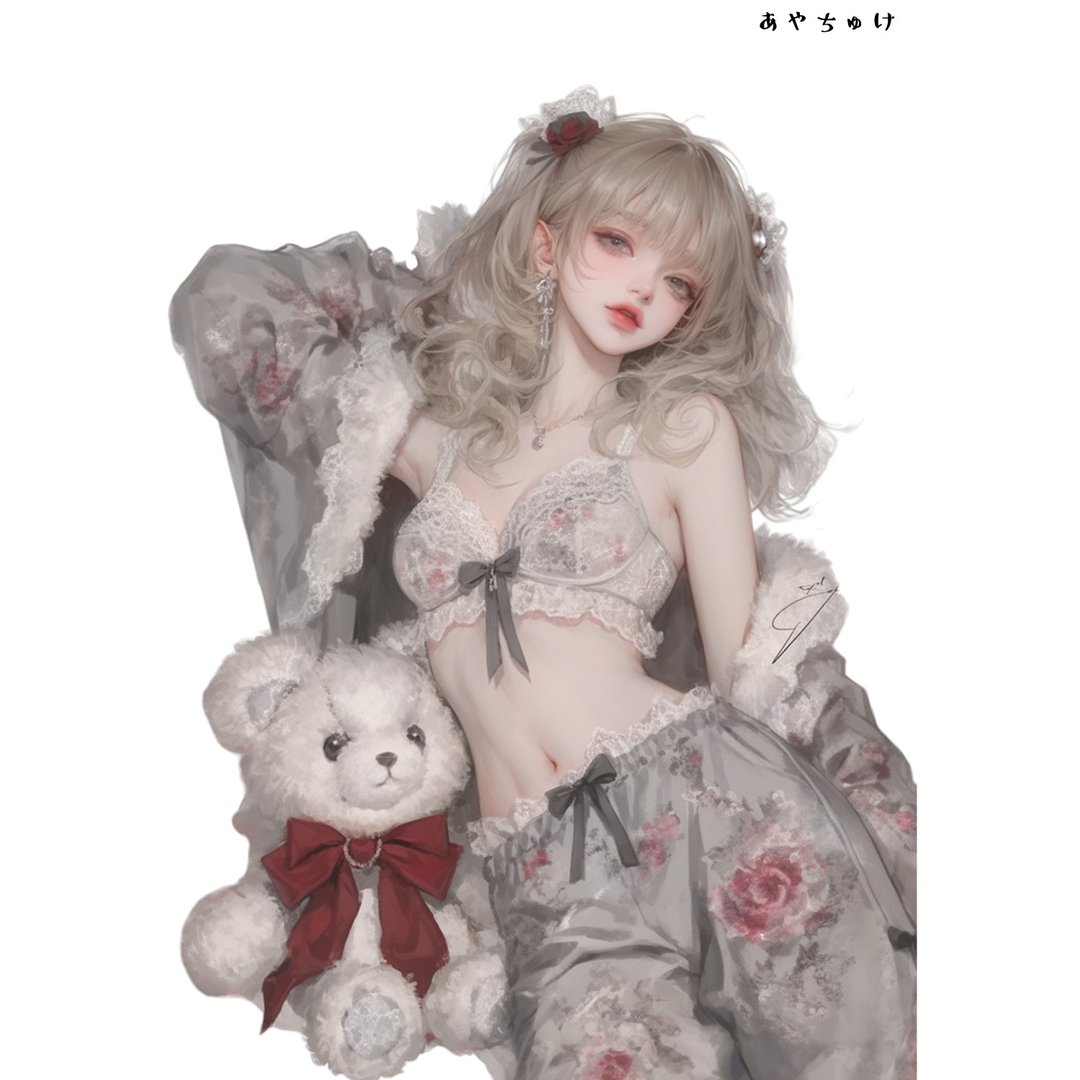 【3 月新品 2】07-095-0090 人物贴纸 动物与甜美蕾丝 - 贴纸 - 纸 