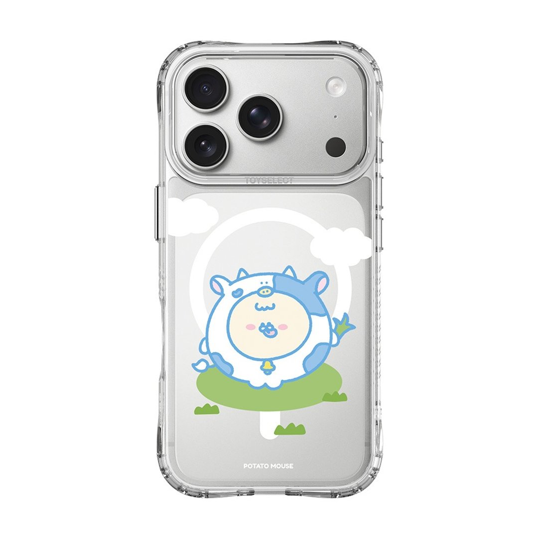 鼠泥宝宝乳牛握草抗黄防摔 MagSafe iPhone 手机壳 - 手机壳/手机套 - 塑料 多色