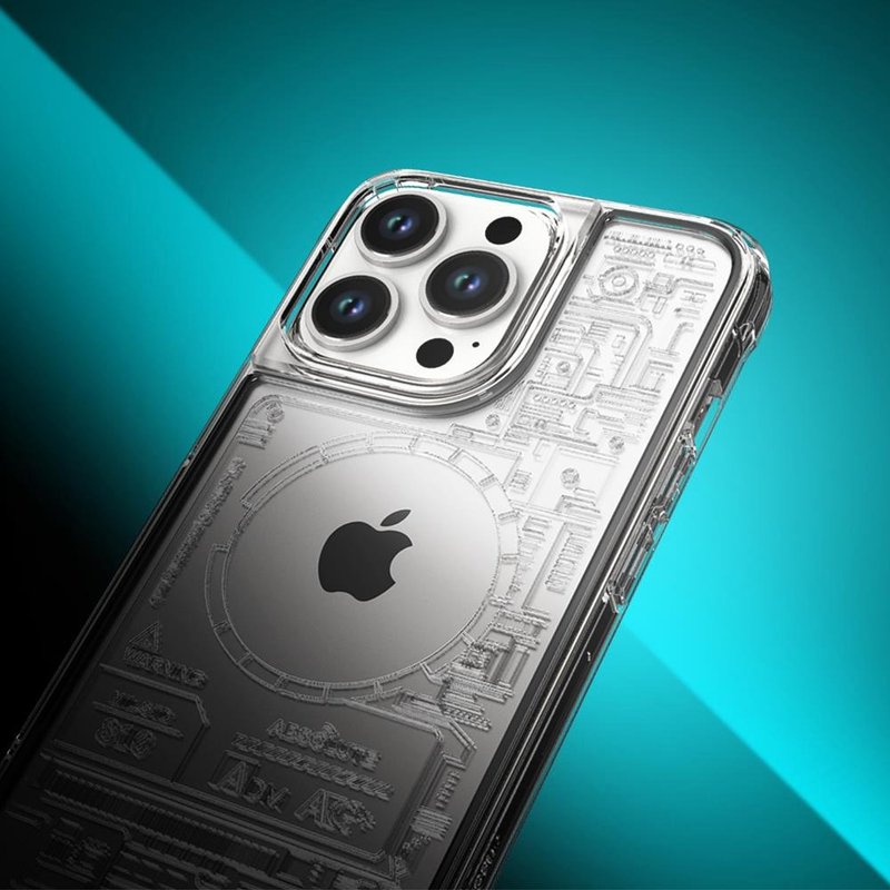 LINKASEAIR 防摔抗菌蚀刻玻璃壳 iPhone13 Pro 6.1寸 电路板 - 手机壳/手机套 - 玻璃 透明