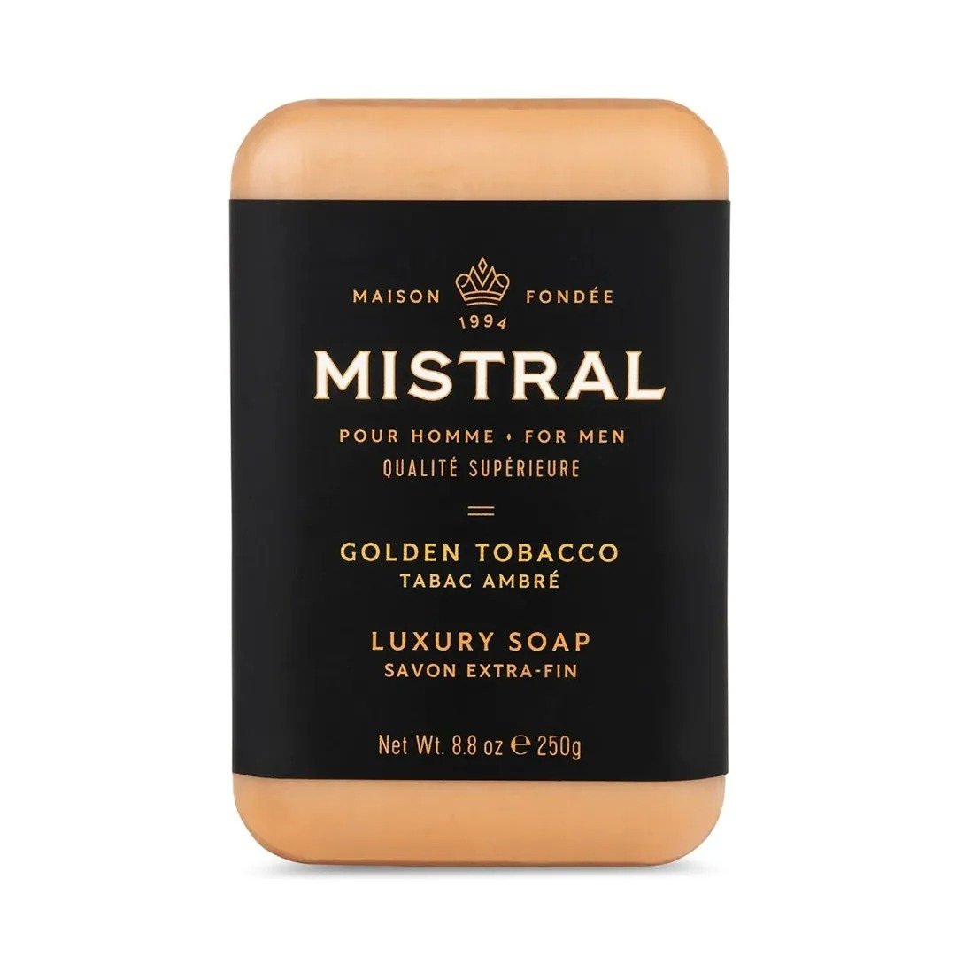 Mistral - 金色菸叶 绅士香氛皂/香水皂/沐浴香皂肥皂/香水沐浴皂 - 肥皂/手工皂 - 其他材质 