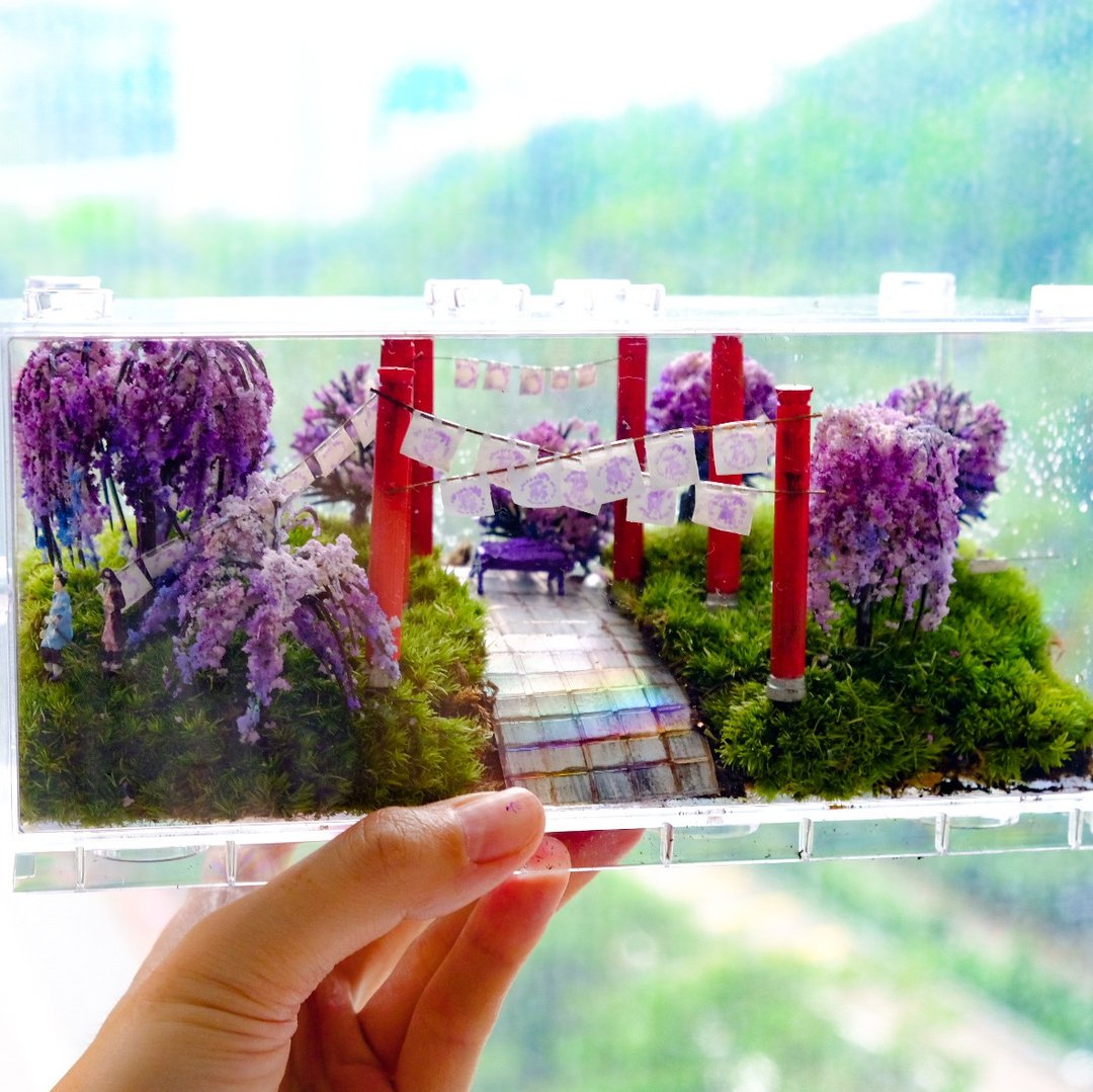 定制风景生态瓶 terraICE customized terriaum 及手绘人仔 - 植栽/盆栽 - 树脂 绿色