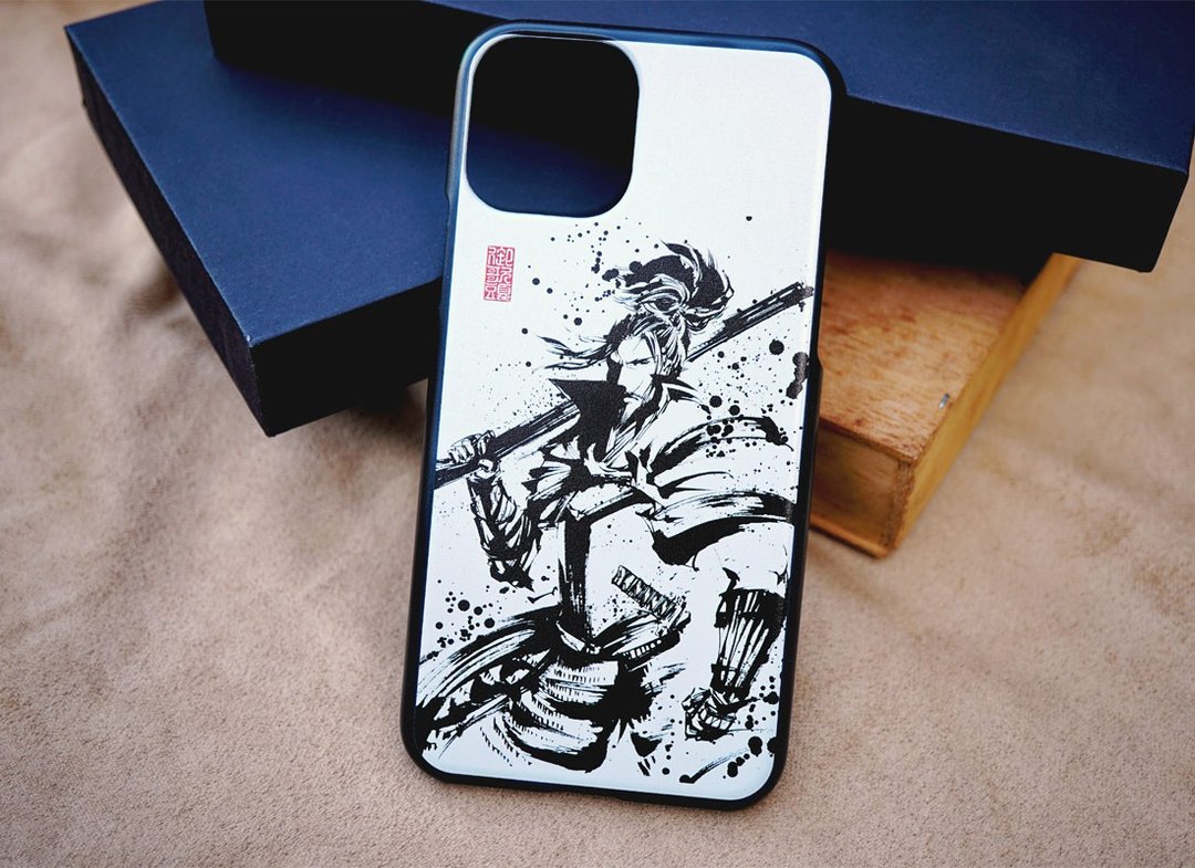 【水墨画限量手机壳系列 / 仅限 IPhone 11 Pro】织田信长 - 手机壳/手机套 - 其他金属 白色
