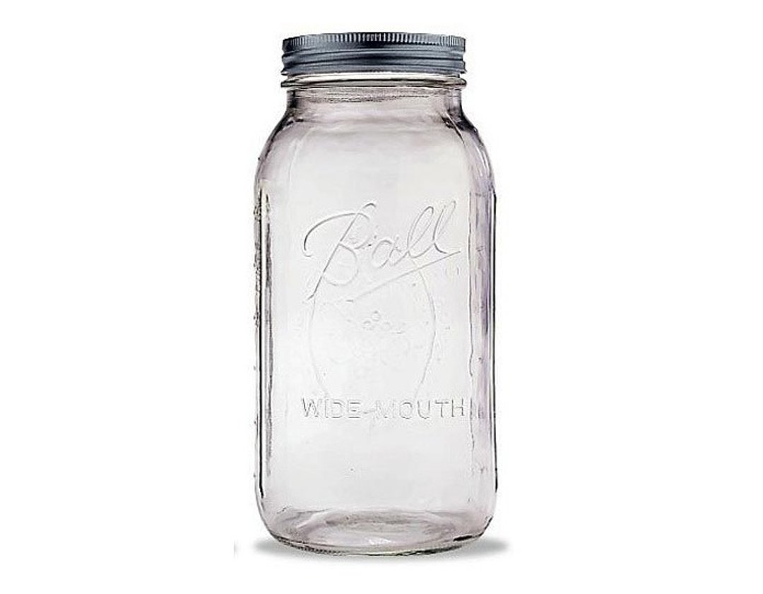 Ball Mason Jars - Ball梅森罐 64oz 宽口 - 咖啡杯/马克杯 - 玻璃 