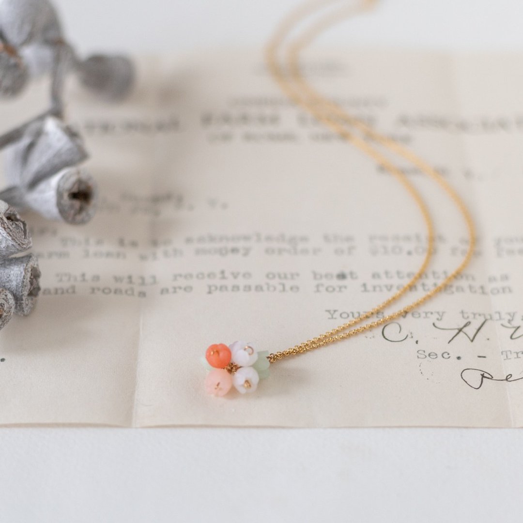 [Limited time offer] 14KGF / Necklace / Sherbet - 项链 - 粘土 多色