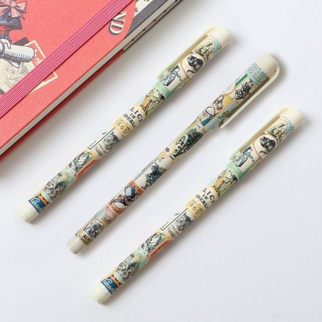 7321-爱丽丝0.5原子笔-标签图腾(黑色)1入,7321-04177 - 圆珠笔/中性笔 - 塑料 黄色