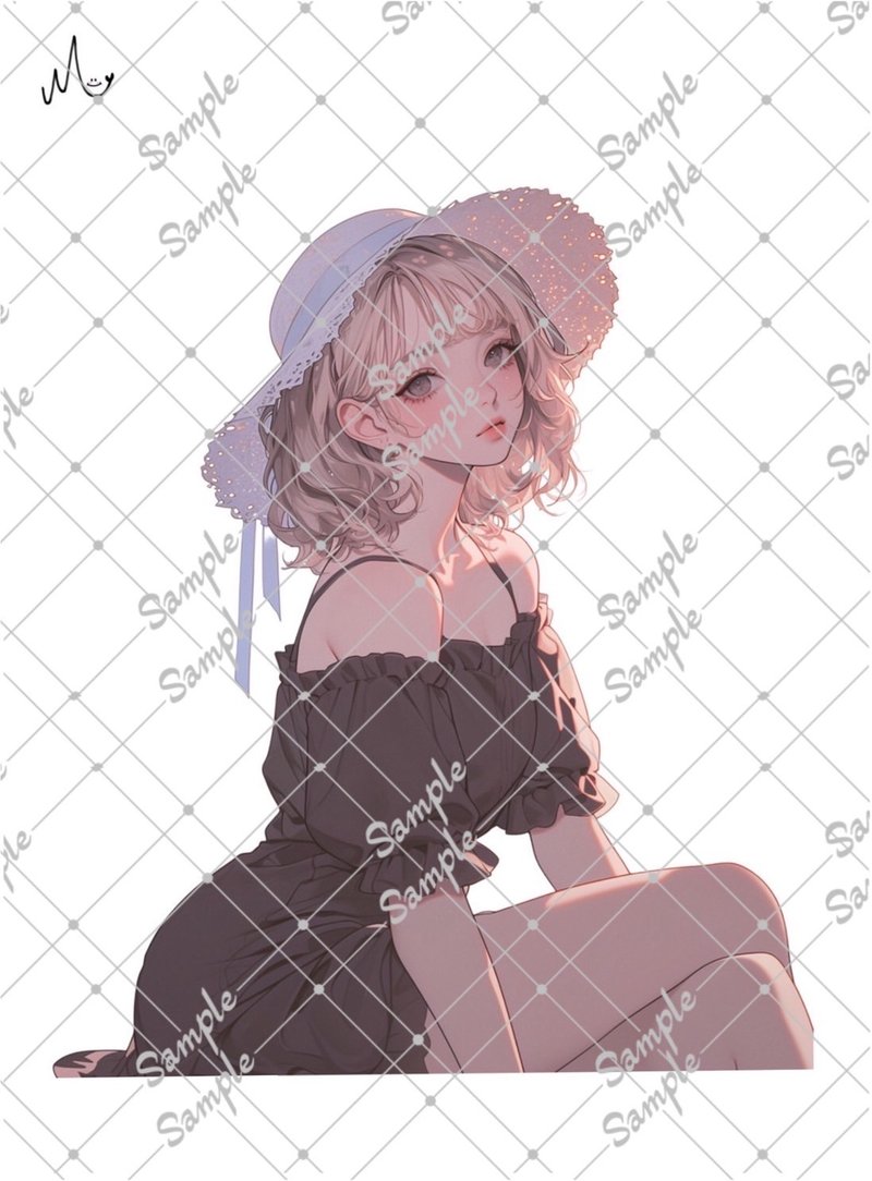 原创人物贴纸 9月新款 - 贴纸 - 纸 