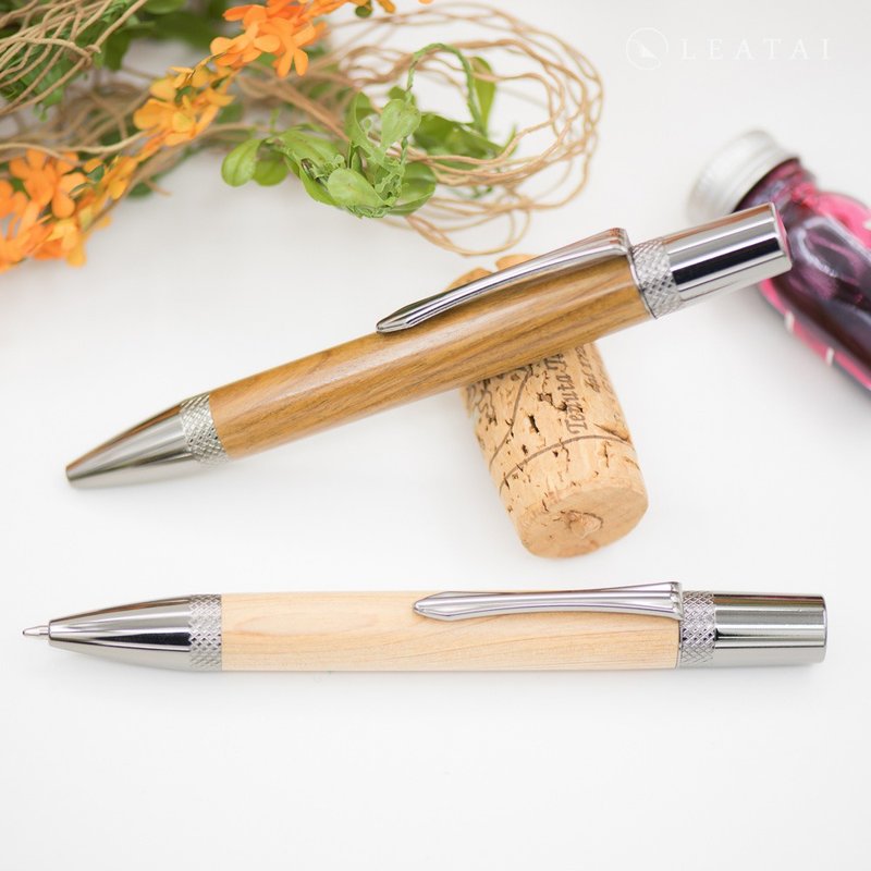 原木圆珠笔- 仁者系列 (现货/直接购买) - 钢珠笔 - 木头 咖啡色