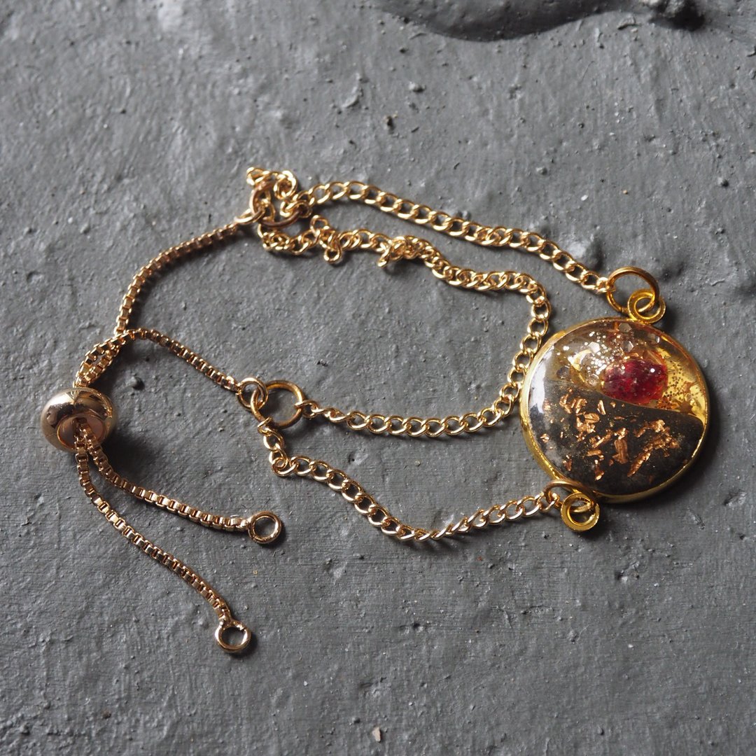 Secret from moon - bracelet 2 - 手链/手环 - 宝石 金色