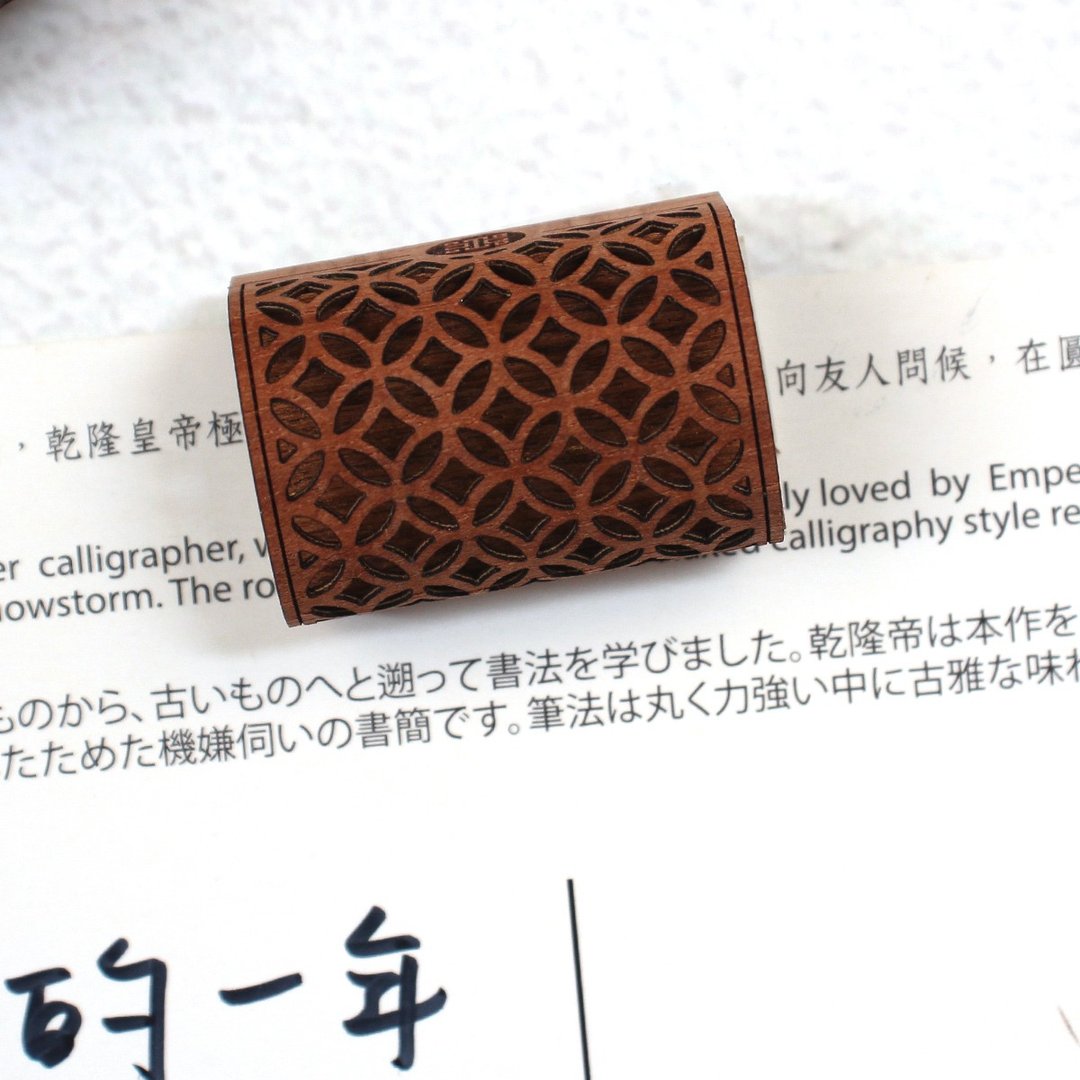 圆菱格造型磁铁 - 冰箱贴/磁贴 - 木头 