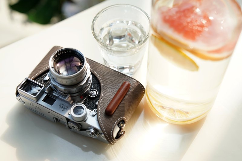 手掌纹皮革相机底座 for Leica M7/M6/MP/M4/M3/M2/M1/MDa/MA - 相机 - 真皮 多色