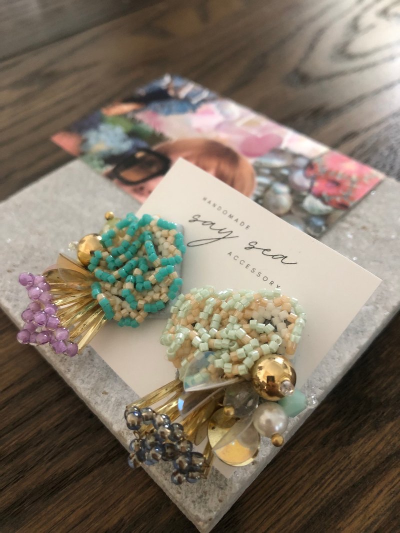 hira hira_togetoge - 耳环/耳夹 - 其他材质 金色