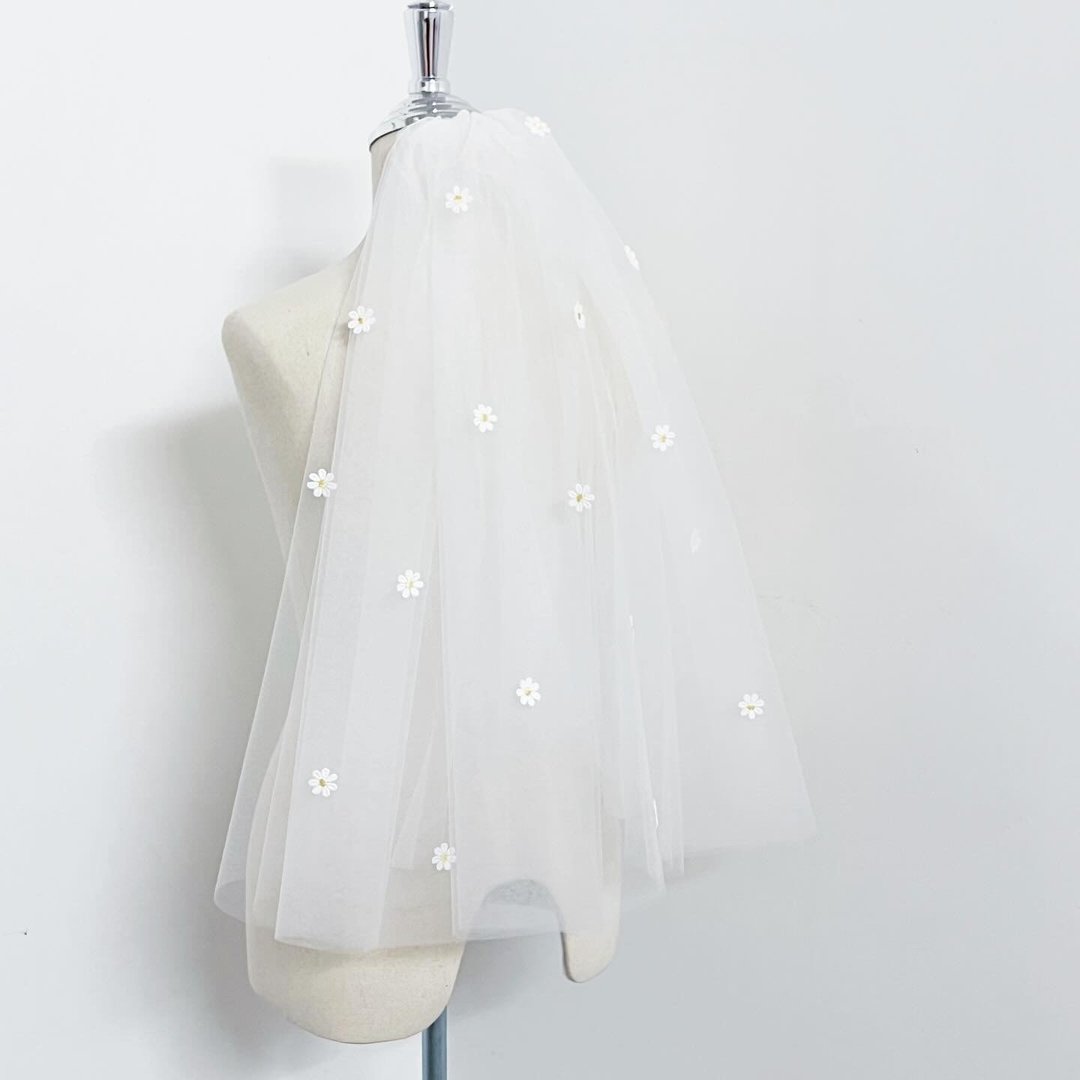 Daisy Veil : Wedding bridal veil - 发饰 - 绣线 