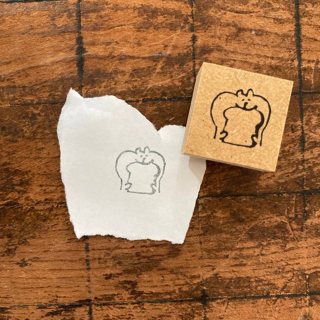 muu 酱印章 / 面包 - 印章/印台 - 橡胶 卡其色