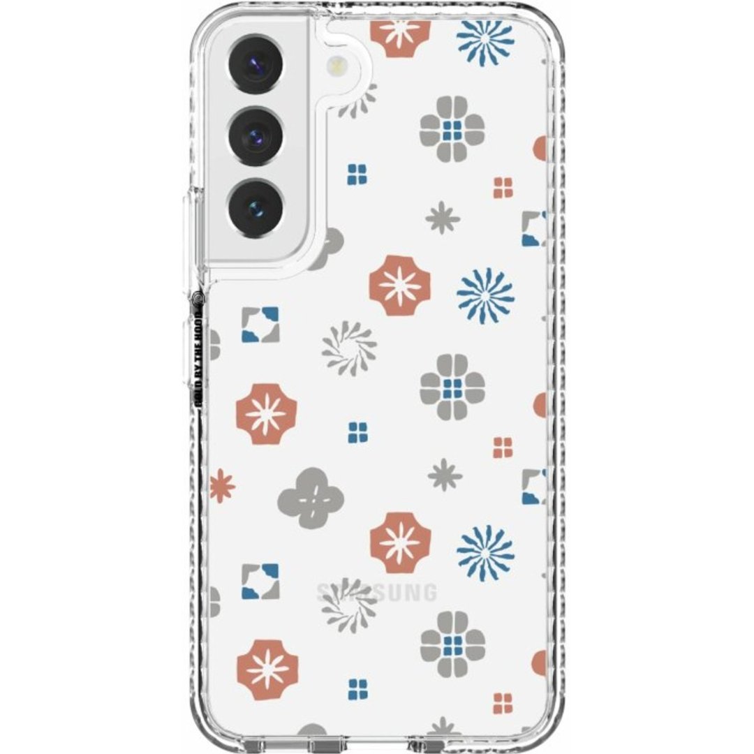 【预购】三星手机壳/Samsung Galaxy S22系列/经典花色/珊瑚红蓝 - 手机壳/手机套 - 其他材质 透明