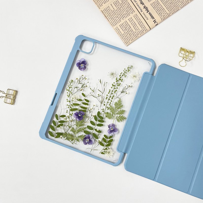 百草花园手作押花iPad壳 iPad Air 11寸 13寸 iPad Pro 11寸 13寸 - 手机壳/手机套 - 植物．花 