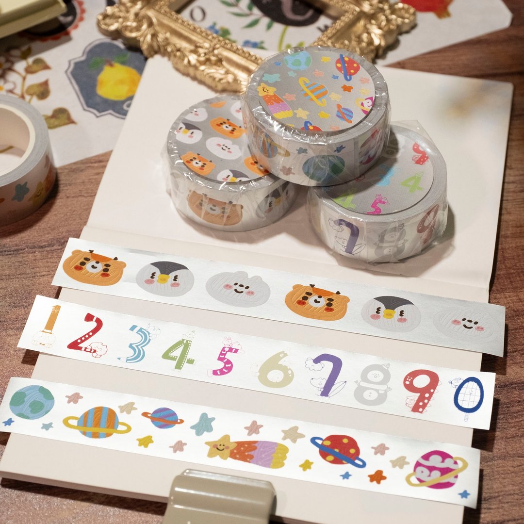 2cm 哑银胶带//3 款 - 纸胶带 - 其他金属 