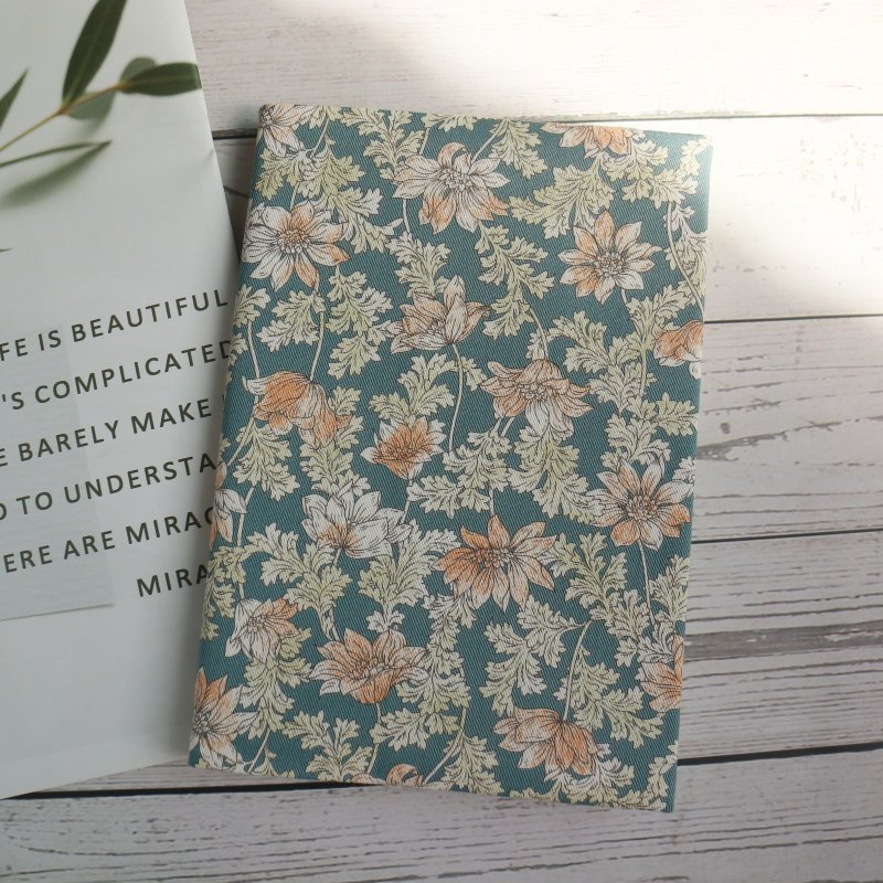 【秋叶】 书衣 书套 书皮 布书衣 可调式书衣 手工书衣 - 书衣/书套 - 棉．麻 