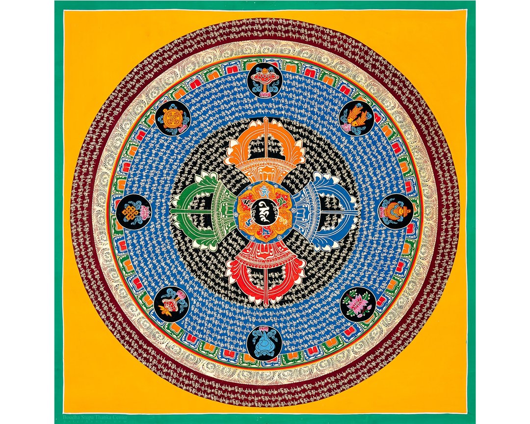 祝福咒语曼荼罗 内心平静的灵性装饰 - 墙贴/壁贴 - 其他材质 多色