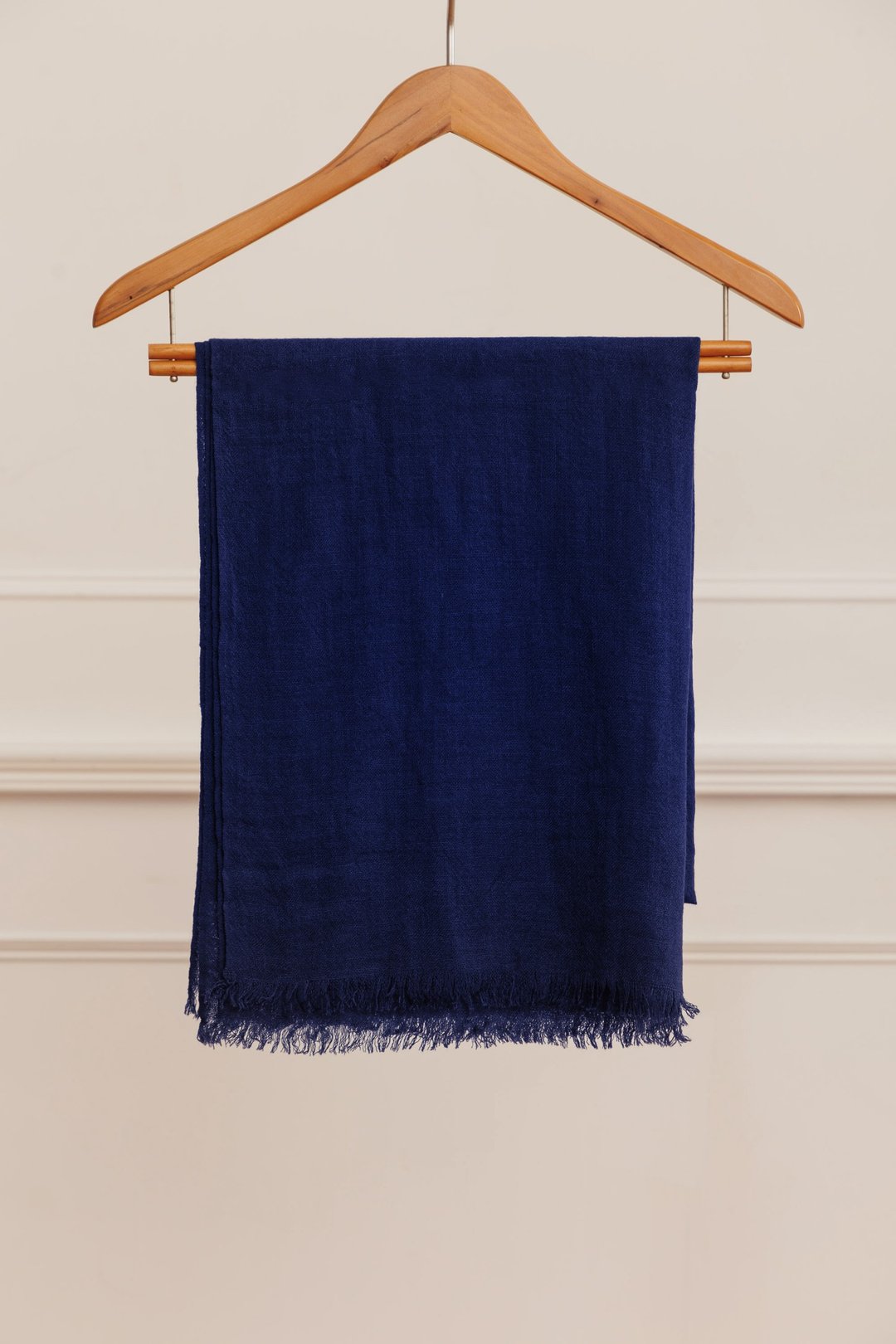 CASHMERE 精薄超高支纱喀什米尔披肩 | DENIM BLUE | - 围巾/披肩 - 羊毛 蓝色