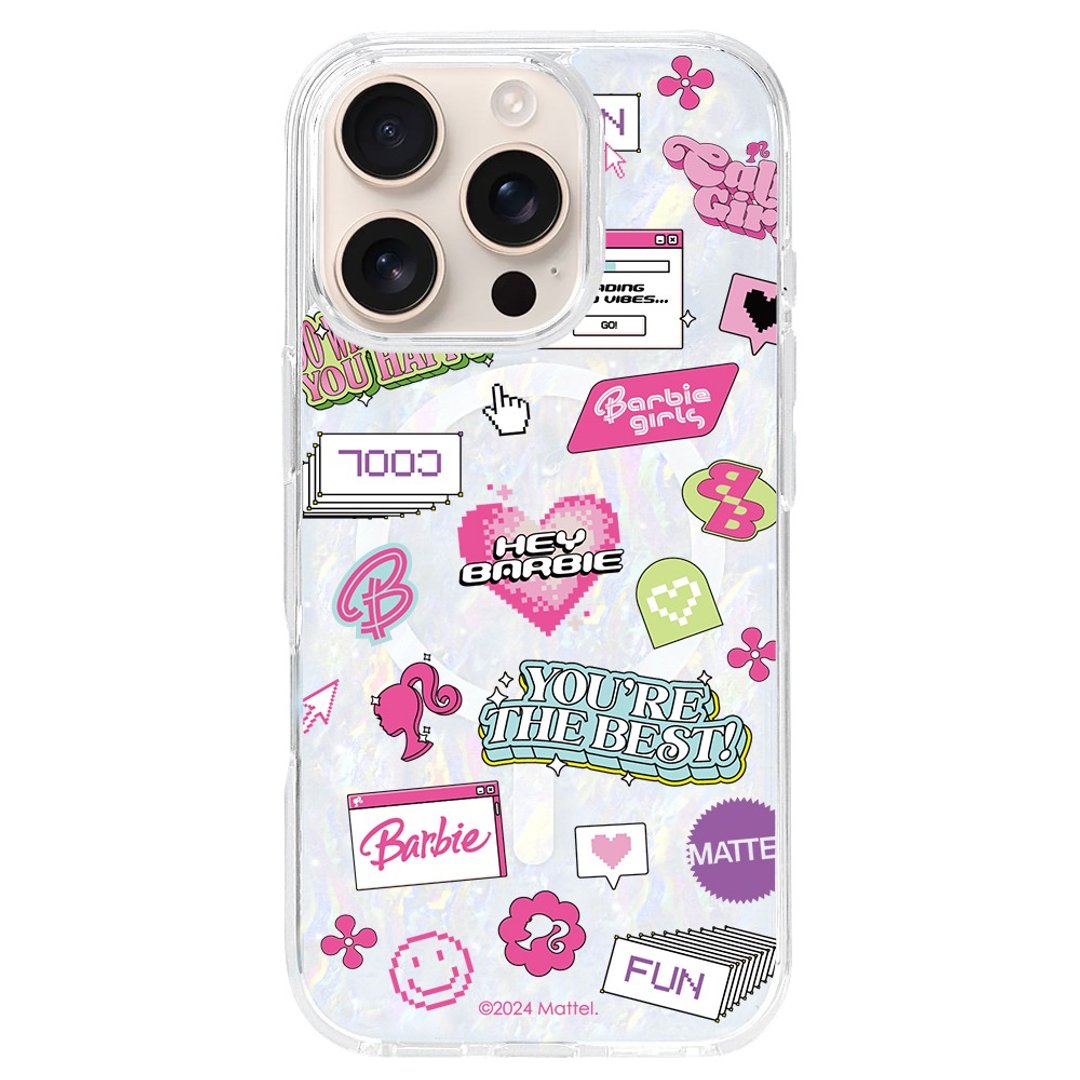 Barbie 芭比 梦游Y2K 梦游仙境 iPhone 16 15 14 13 12 Pro Max - 手机壳/手机套 - 贝壳 透明