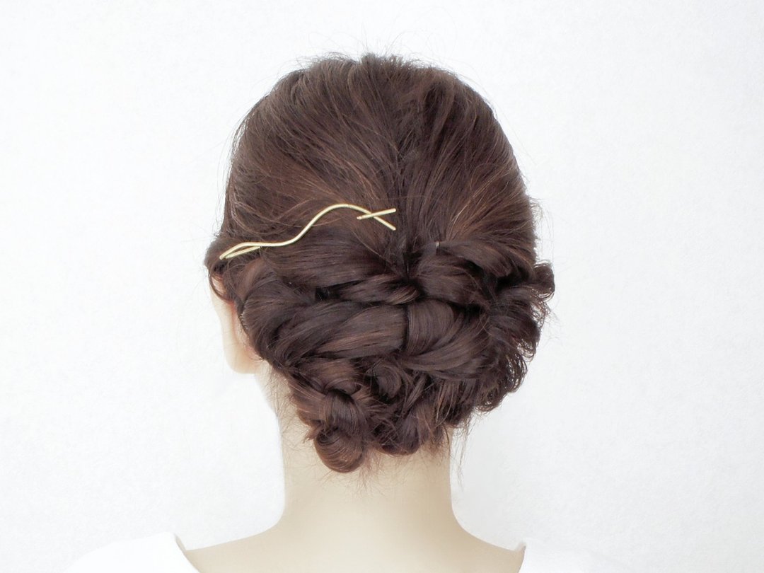 Hair clip　Hair accessories　(i) - 发饰 - 铜/黄铜 金色