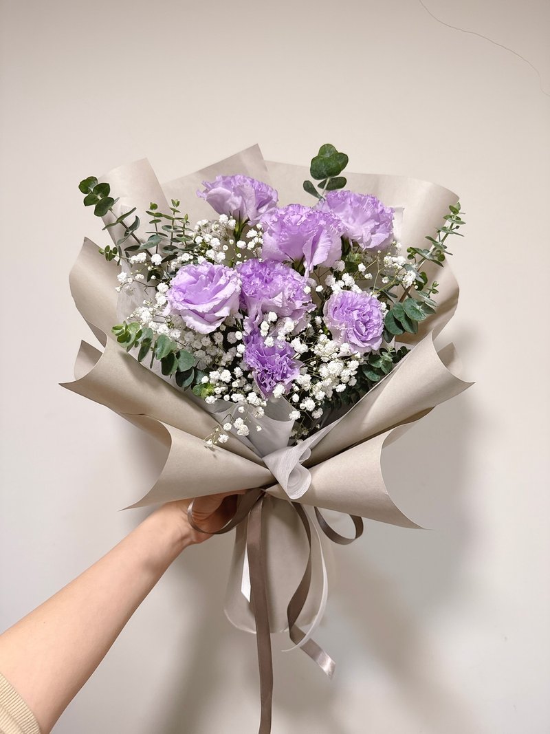 桔梗满天星鲜花束 限双北快递 - 干燥花/捧花 - 植物．花 粉红色