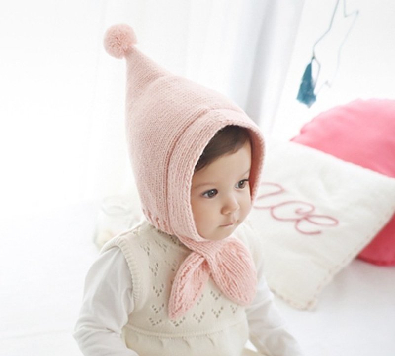 日安朵朵 / Happy Prince Ariel小美人鱼 毛帽 圣诞礼物 - 围嘴/口水巾 - 聚酯纤维 粉红色