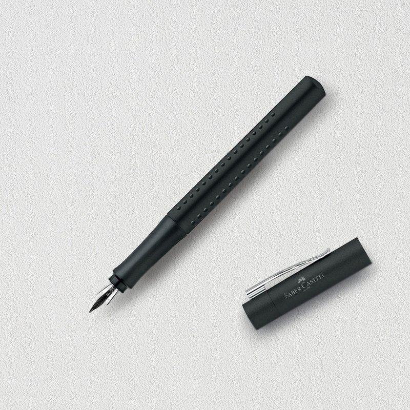 【Faber-Castell】好点子握得住钢笔-F尖 黑 免费刻字 - 钢笔 - 其他材质 黑色