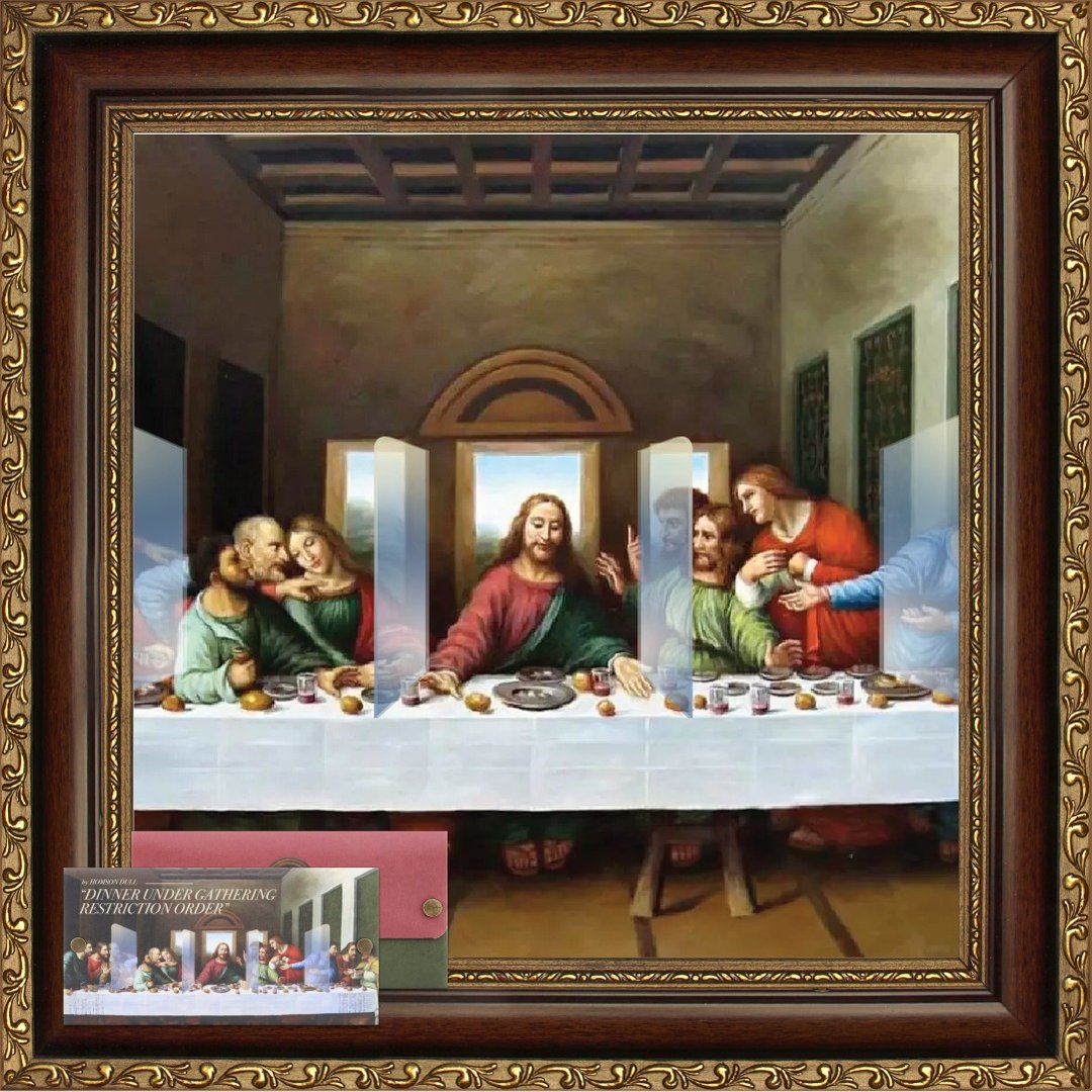 定制化礼物MASKfolio L 版口罩套 名画系列 - Last Supper - 口罩 - 纸 