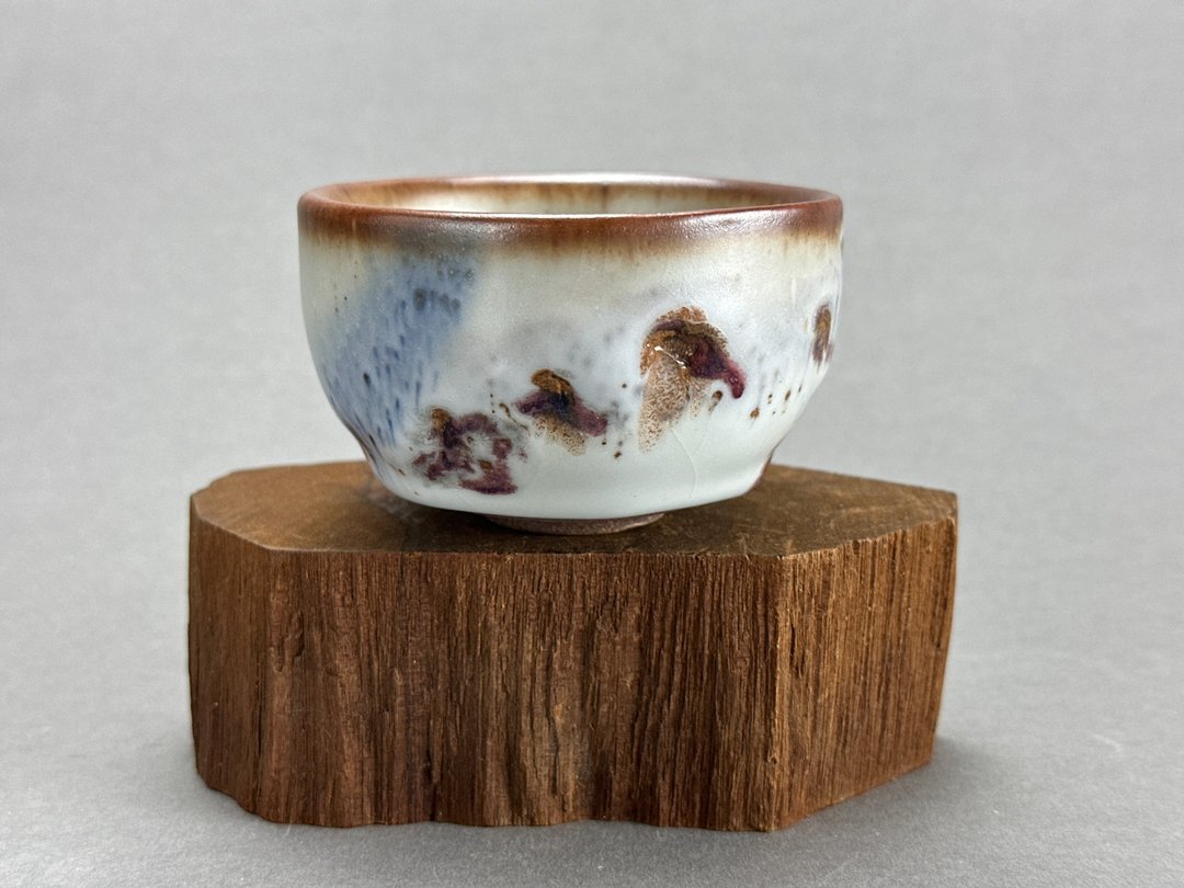 台湾【Handmade Cup】手拉坏釉变杯12 - 其他杯子 - 陶 白色