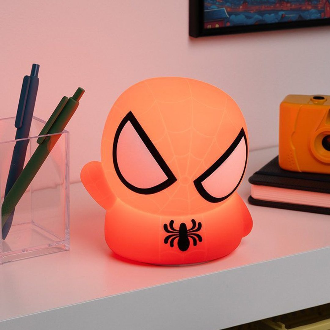 Marvel 漫威 蜘蛛人 Spider Man 软Q硅胶 造型 拍拍小夜灯 - 灯具/灯饰 - 硅胶 