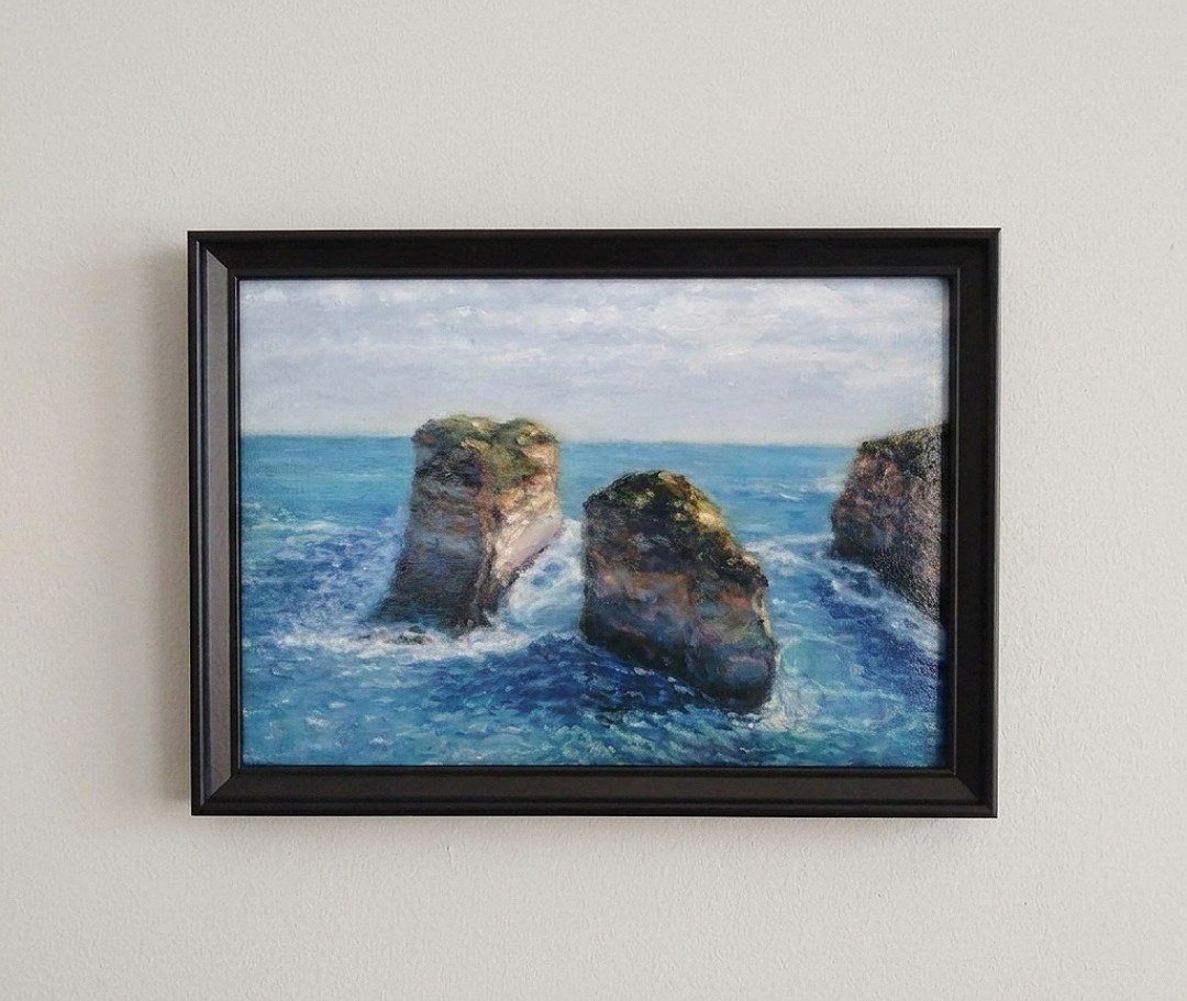 风景油画 Twelve Apostles 连框 - 海报/装饰画/版画 - 其他材质 白色