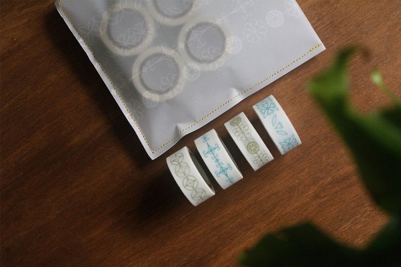 -布菈瑟 铁窗纸胶带组- - 纸胶带 - 纸 白色